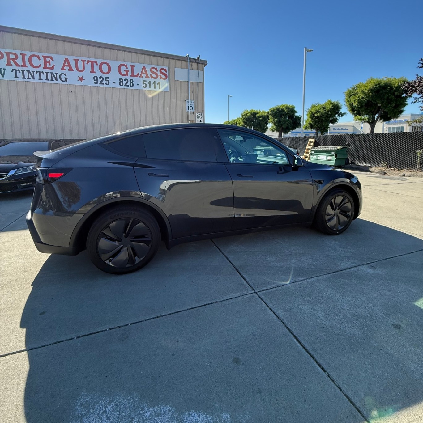 Tesla Model Y — completed ceramic window tint