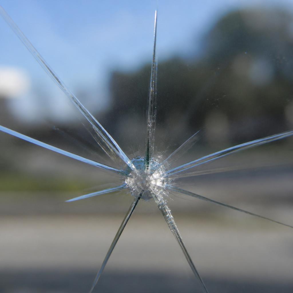 Star Break windshield damage example